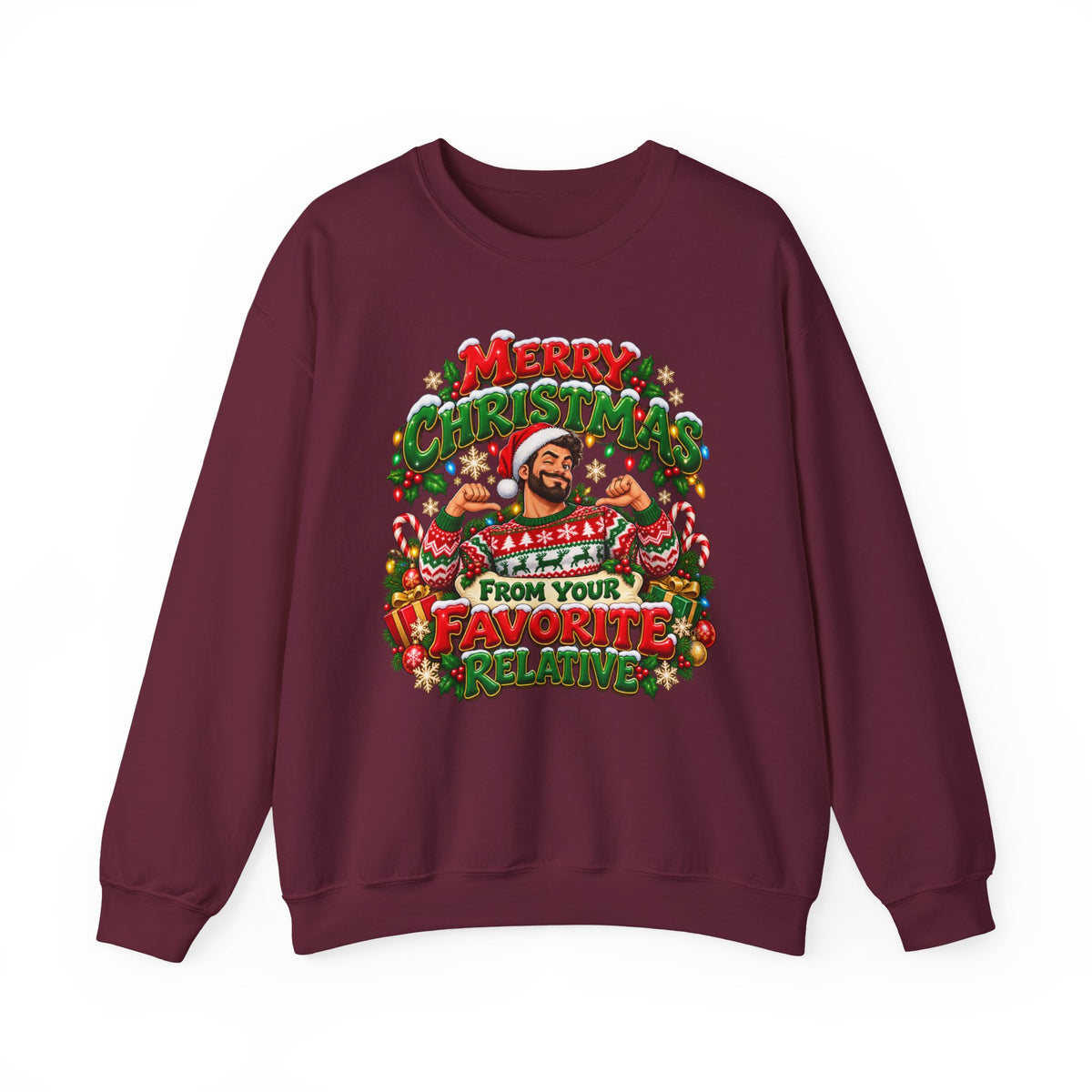 Merry Christmas From Your Favorite Relative Sweatshirt - Man