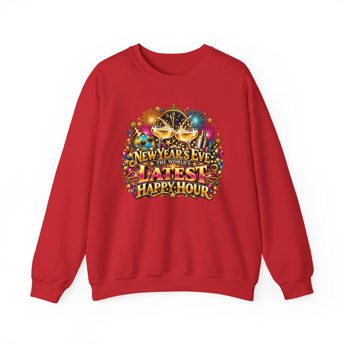 New Year’s Eve "Latest Happy Hour" Crewneck Sweatshirt