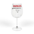 Danger Wo Men Drinking wine glass | 12oz stemmed wineglass