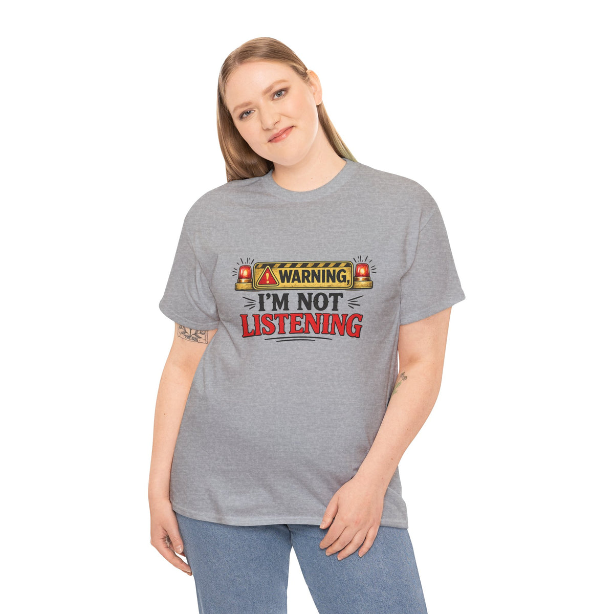Warning - I'm Not Listening — T-Shirt — product photo 2 | The ClawMark Store