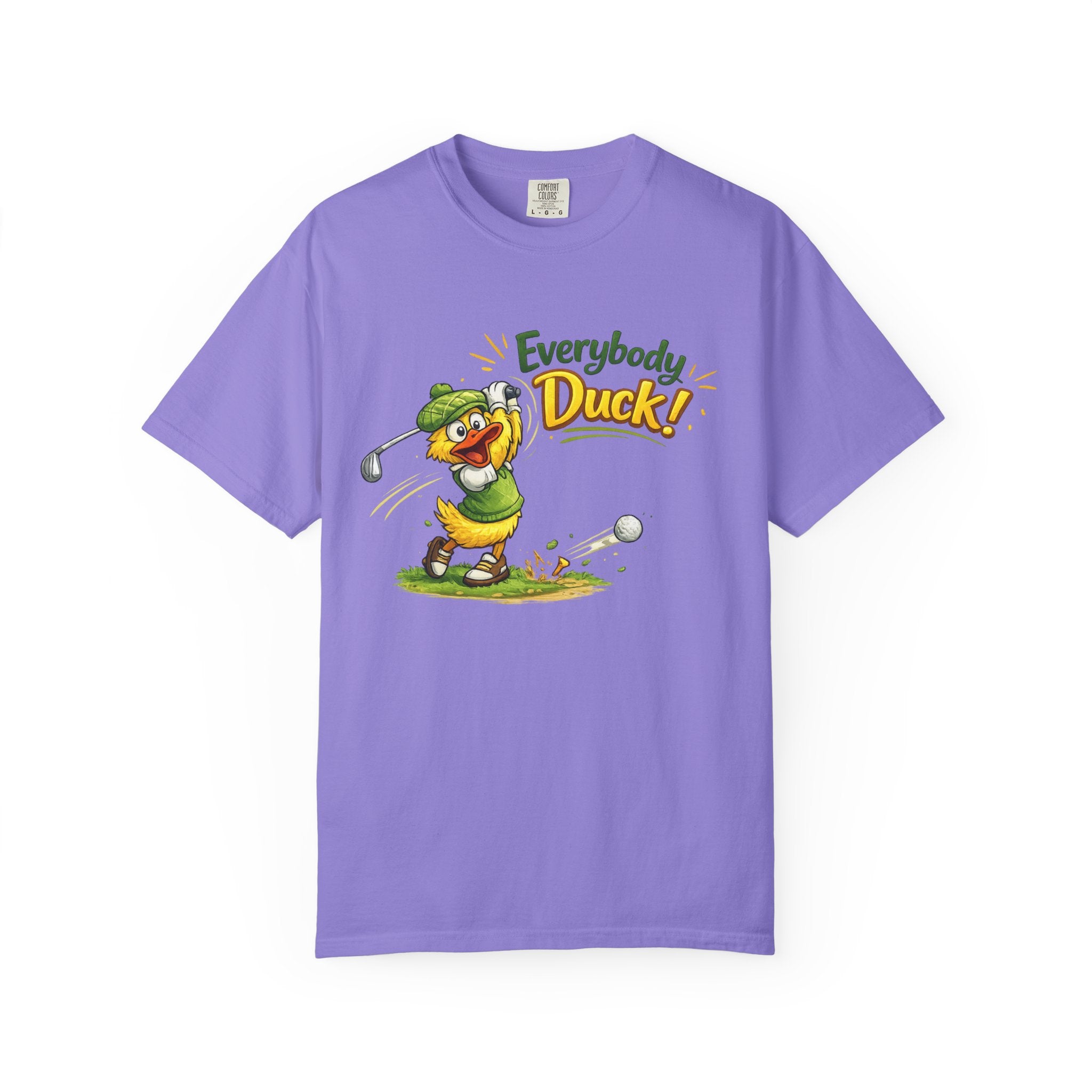 Everybody Duck! | T-shirt | Funny Cartoon Golf Shirt