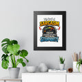 "My Level of Sarcasm Depends On Your Level of Stupidity" Poster — Black, 11" x 14" | The ClawMark Store