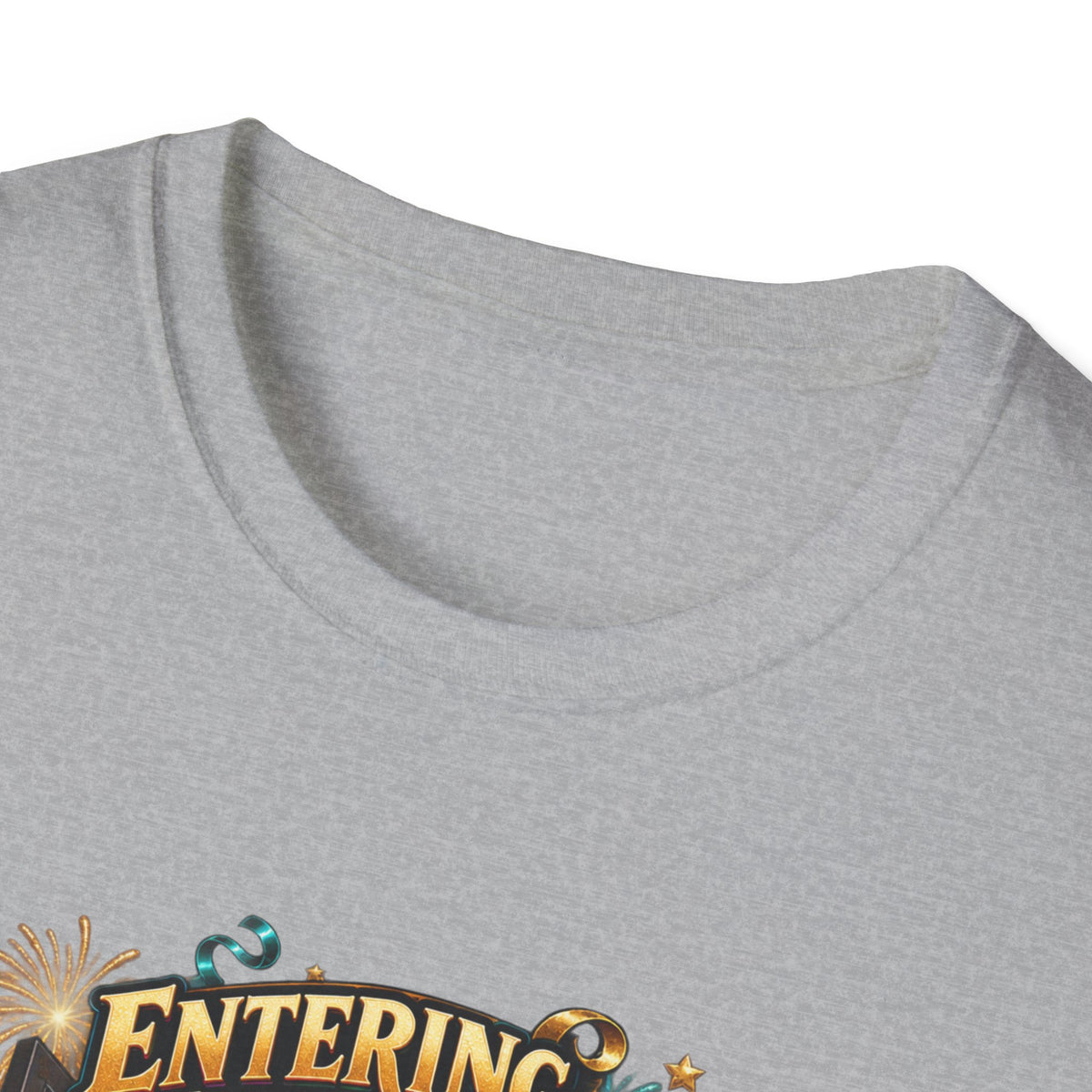 New Year Party T-Shirt — "Entering the New Year With No Adult Supervision" Graphic Tee