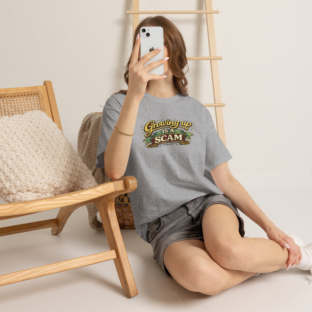 Growing Up Is a Scam | T-Shirt