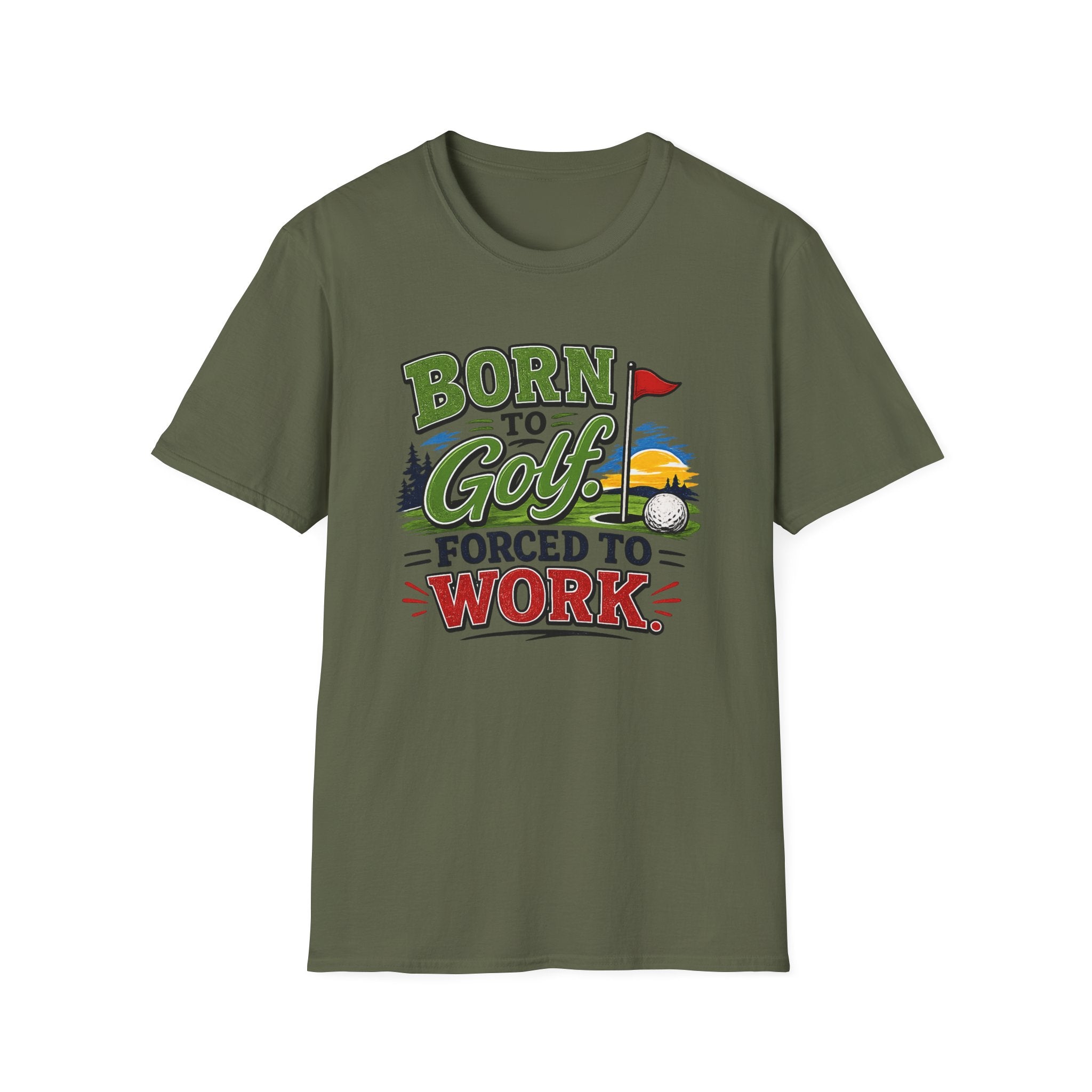 Born to Golf – Forced to Work | Golf T-Shirt