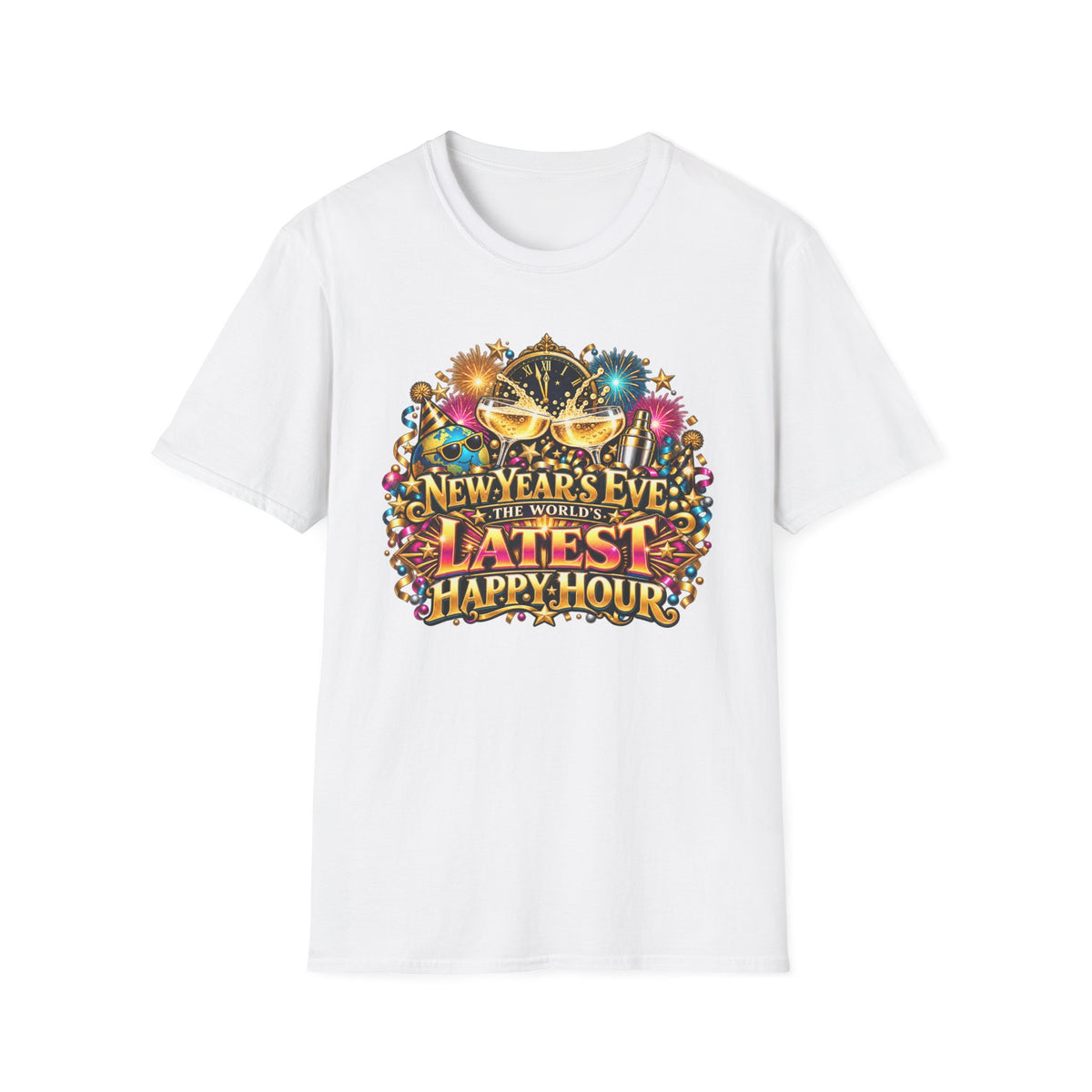 New Year's Eve 'Latest Happy Hour' Party T-Shirt