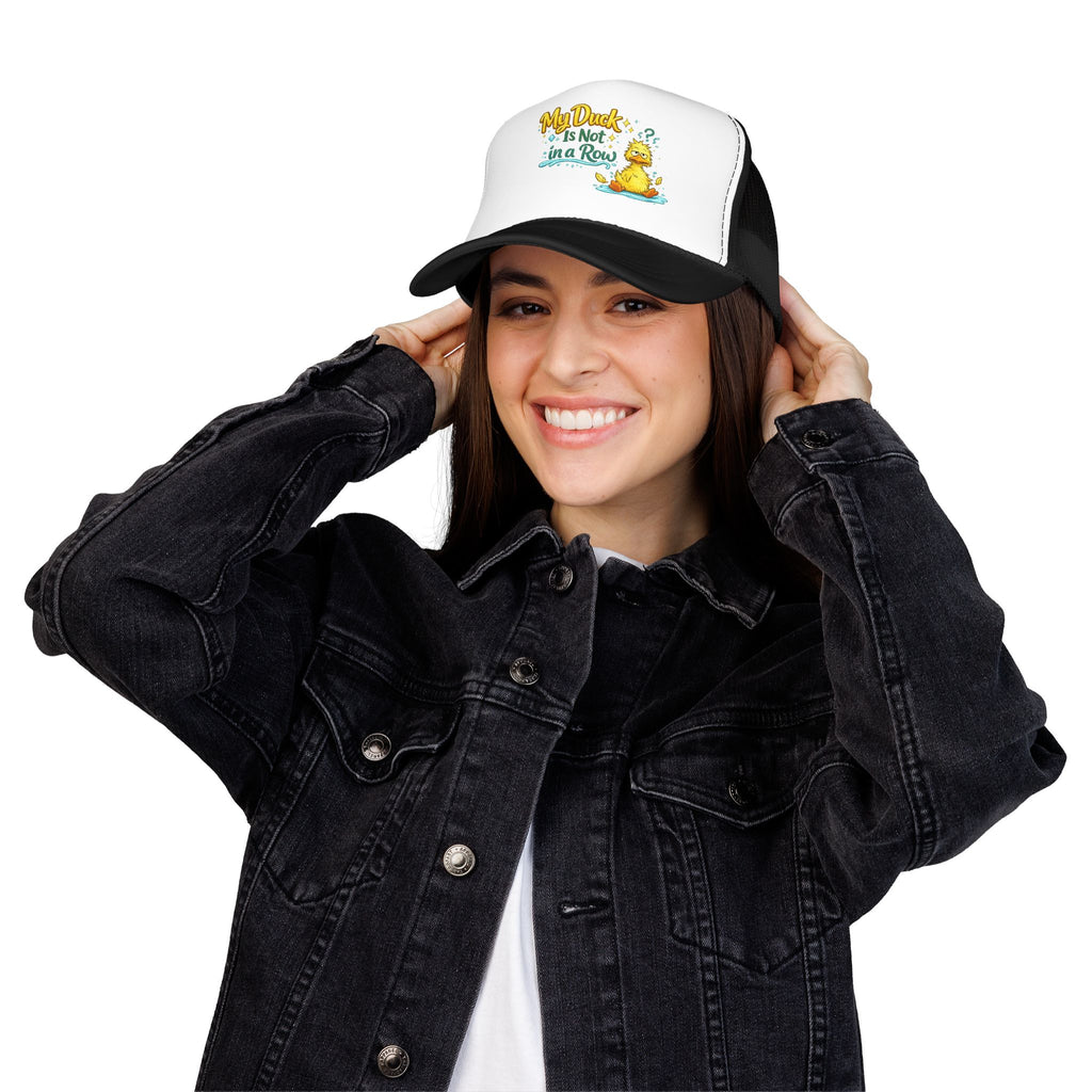 My Duck Is Not A Row | Ball Cap | Foam Mesh Cap