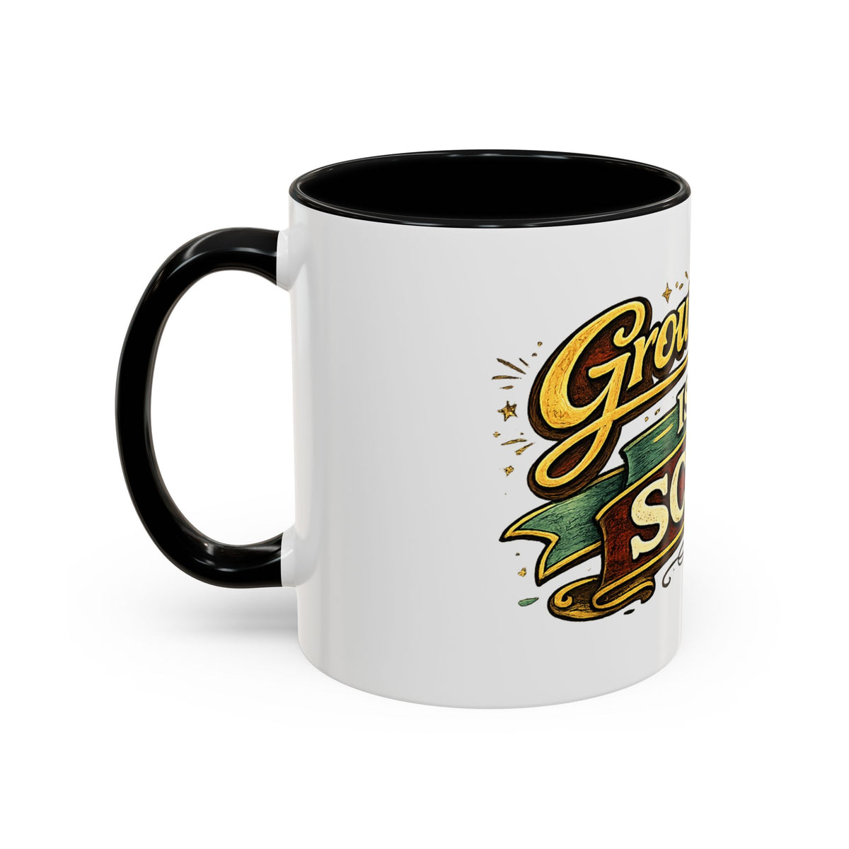 "Growing Up Is A Scam" Vintage-Style Coffee Mug — product photo 1 | The ClawMark Store
