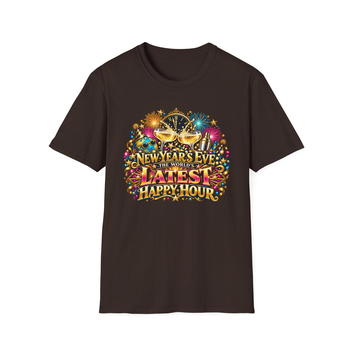 New Year's Eve 'Latest Happy Hour' Party T-Shirt