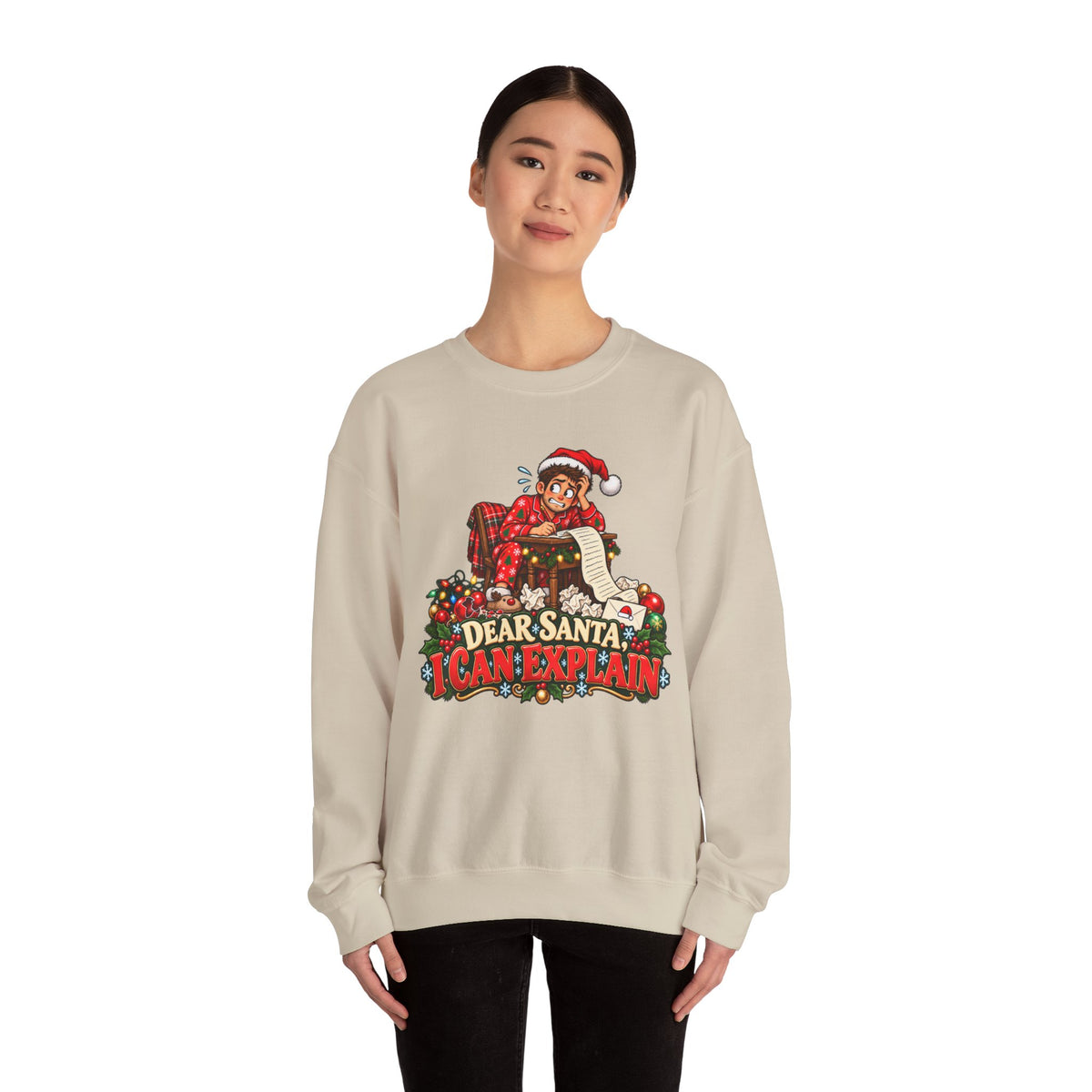 Christmas 'Dear Santa I Can Explain' Sweatshirt - Man