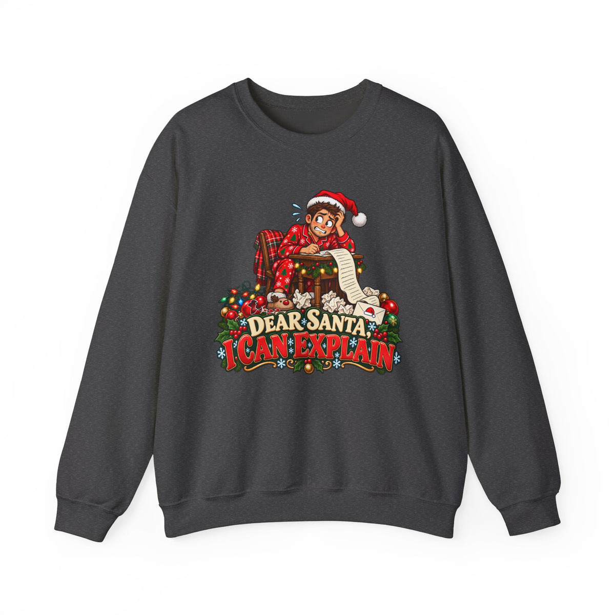 Christmas 'Dear Santa I Can Explain' Sweatshirt - Man