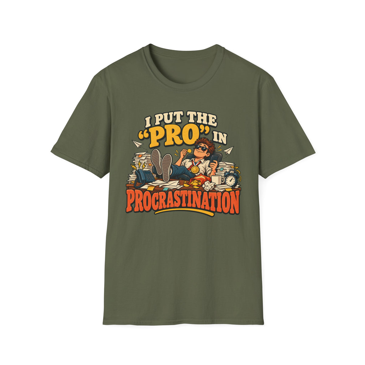 Put the Pro in Procrastination Funny T-Shirt