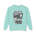 "If we can send one man to the moon why can't we send them all" Sweatshirt — Chalky Mint, S | The ClawMark Store
