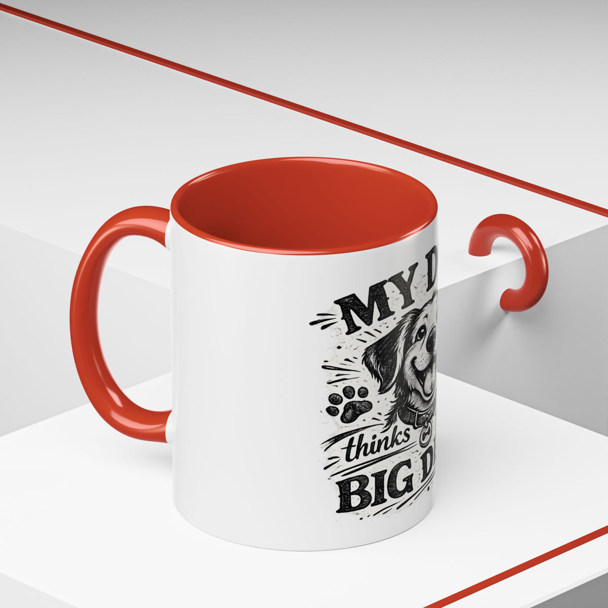 My Dog Thinks I’m a Big Deal — Coffee Mug (11oz, 15oz) — product photo 2 | The ClawMark Store