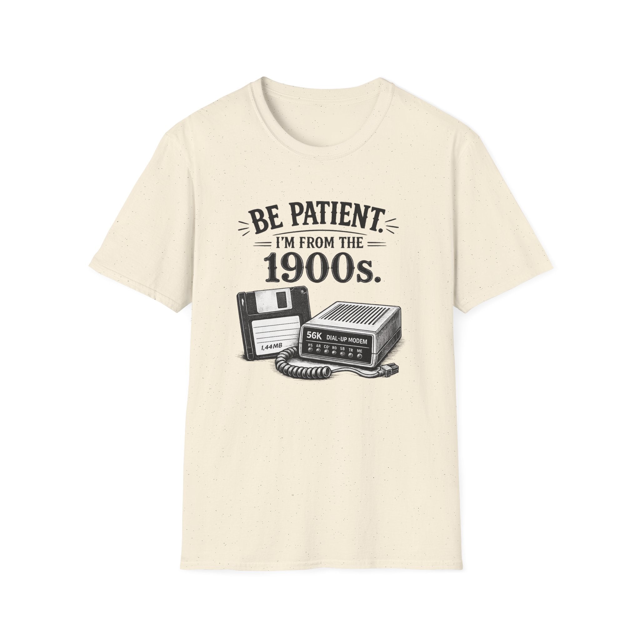 Be Patient I'm From the 1900s | T-Shirt | Retro Modem Floppy Illustration