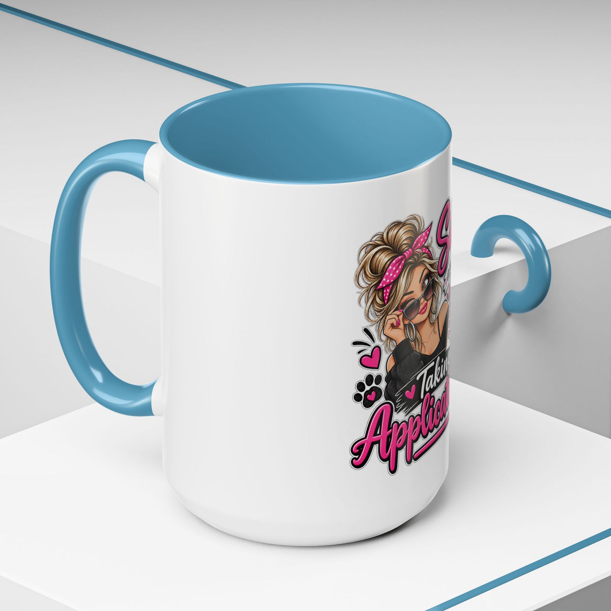Single and Taking Applications — Coffee Mug (11oz, 15oz) — product photo 3 | The ClawMark Store