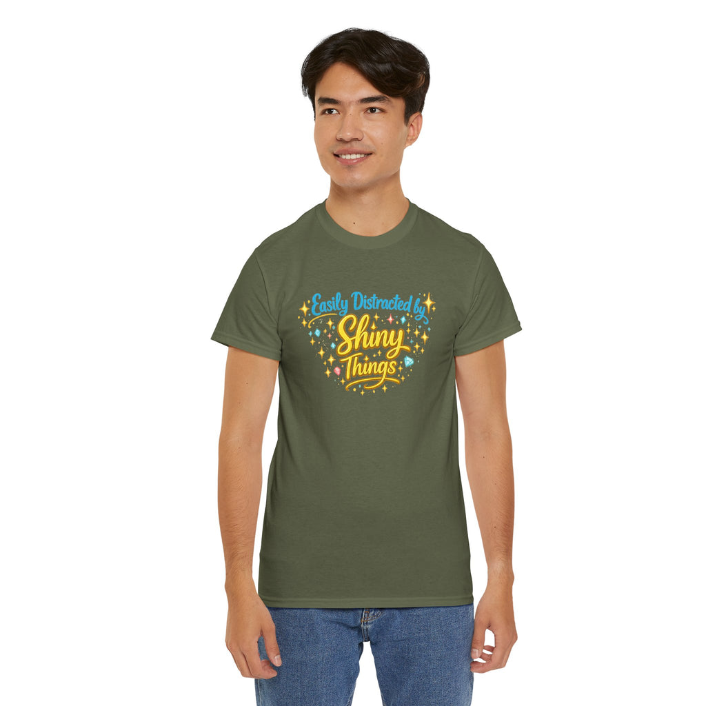 Easily Distracted by Shiny Things — T-Shirt — product photo 3 | The ClawMark Store