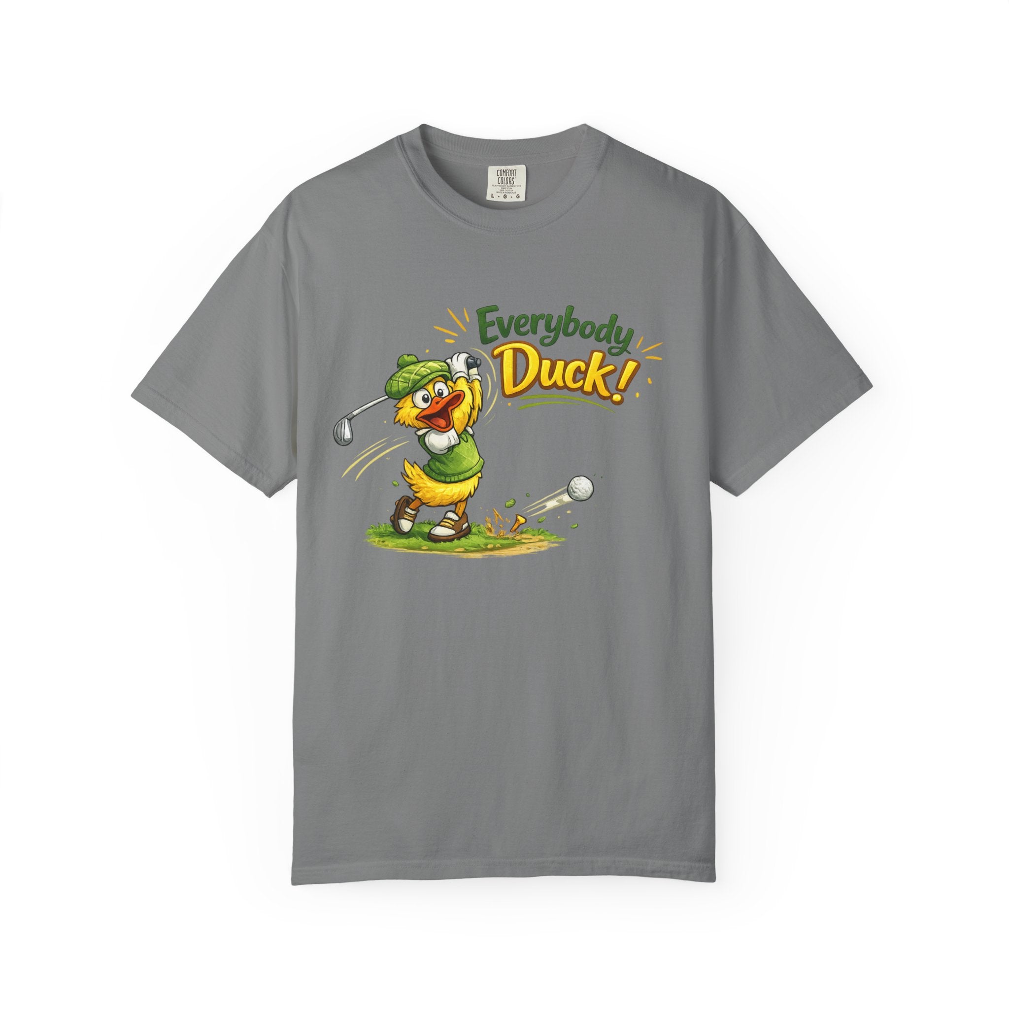Everybody Duck! | T-shirt | Funny Cartoon Golf Shirt