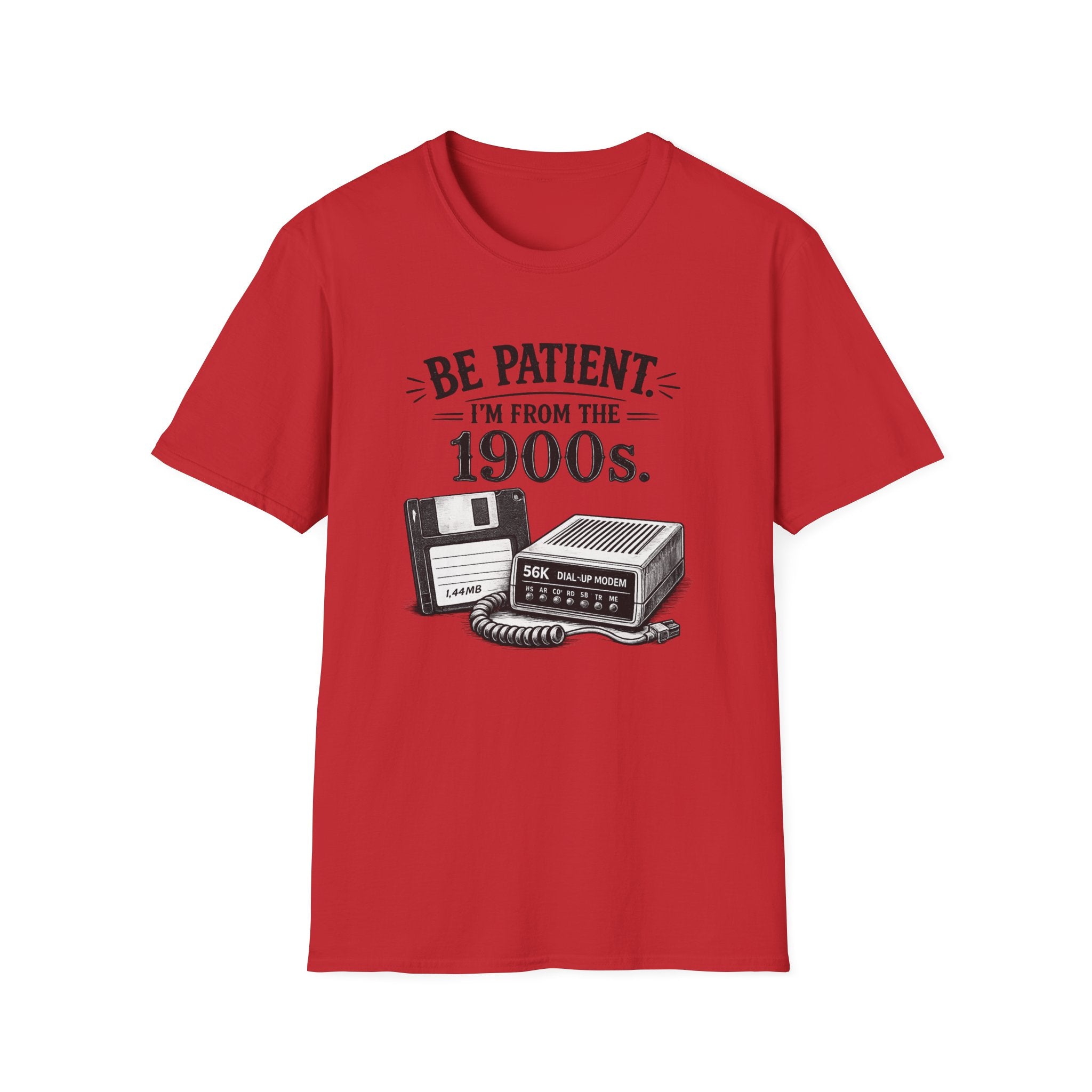 Be Patient I'm From the 1900s | T-Shirt | Retro Modem Floppy Illustration