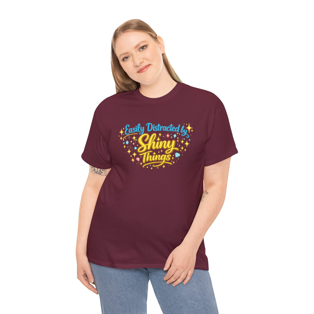 Easily Distracted by Shiny Things — T-Shirt — product photo 2 | The ClawMark Store