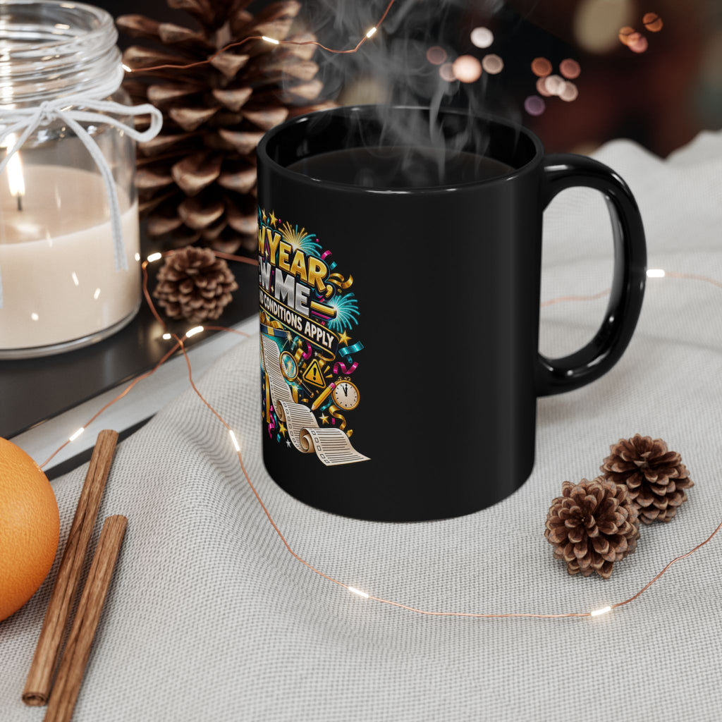 New Year, New Me Mug — Funny 'Terms and Conditions Apply' Coffee Cup