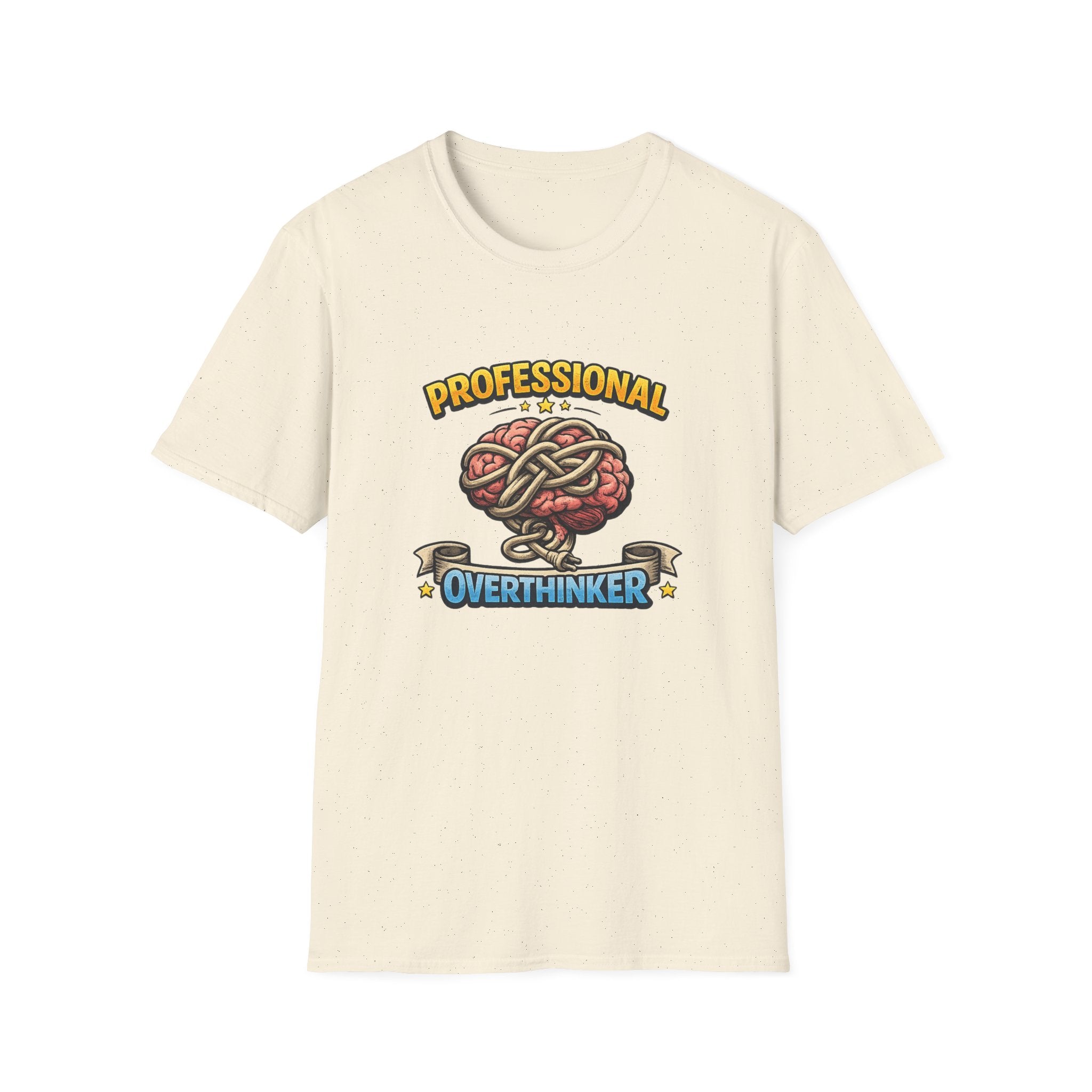 Professional Overthinker | T-Shirt | Brain Knot Illustration