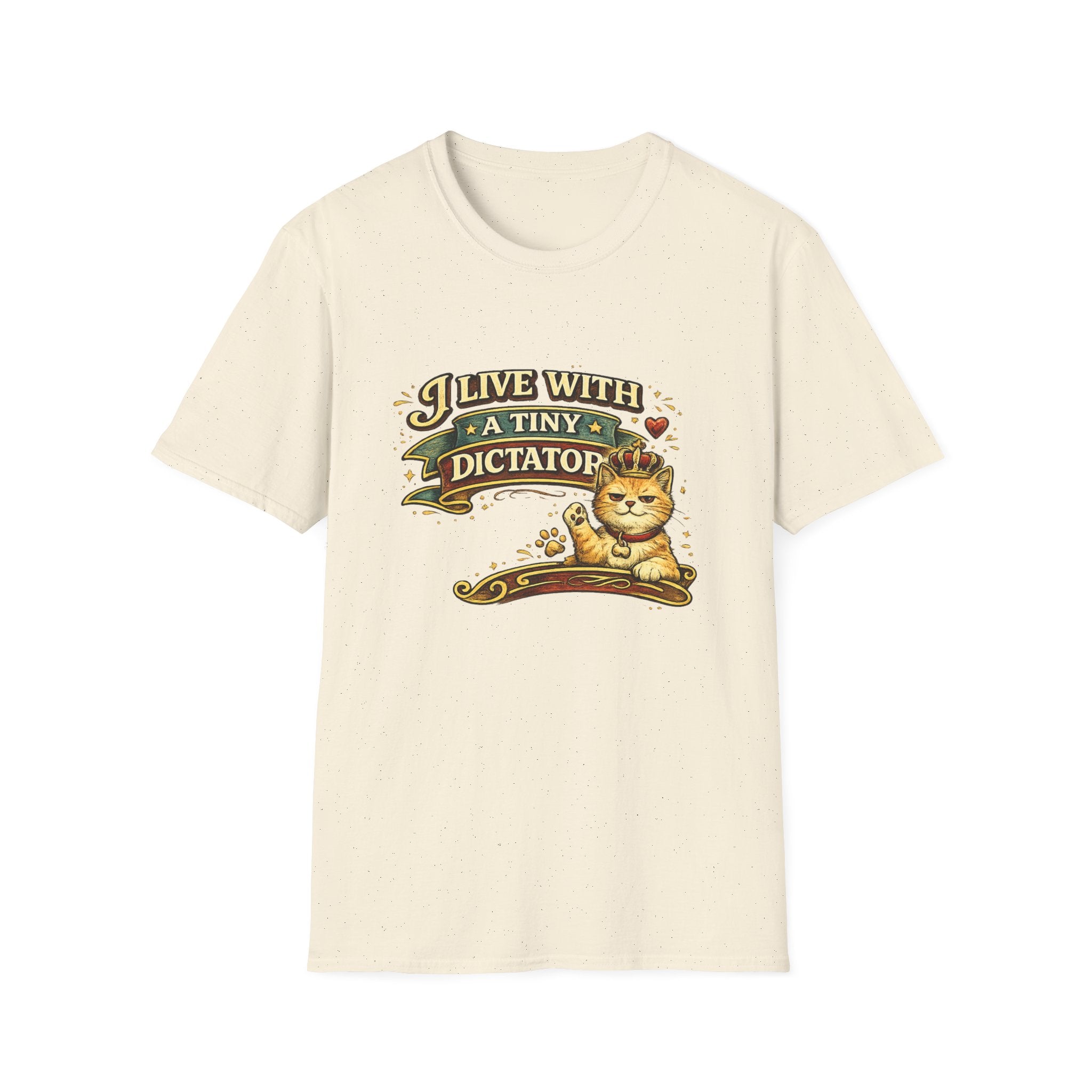 I Live With A Tiny Dictator | T-Shirt | Cat