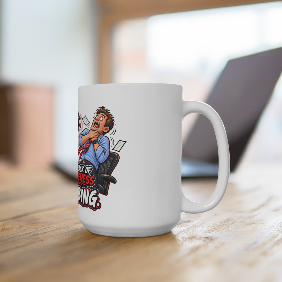 "I Think Your Lack of Responsiveness Is Disturbing" Coffee Mug — product photo 4 | The ClawMark Store