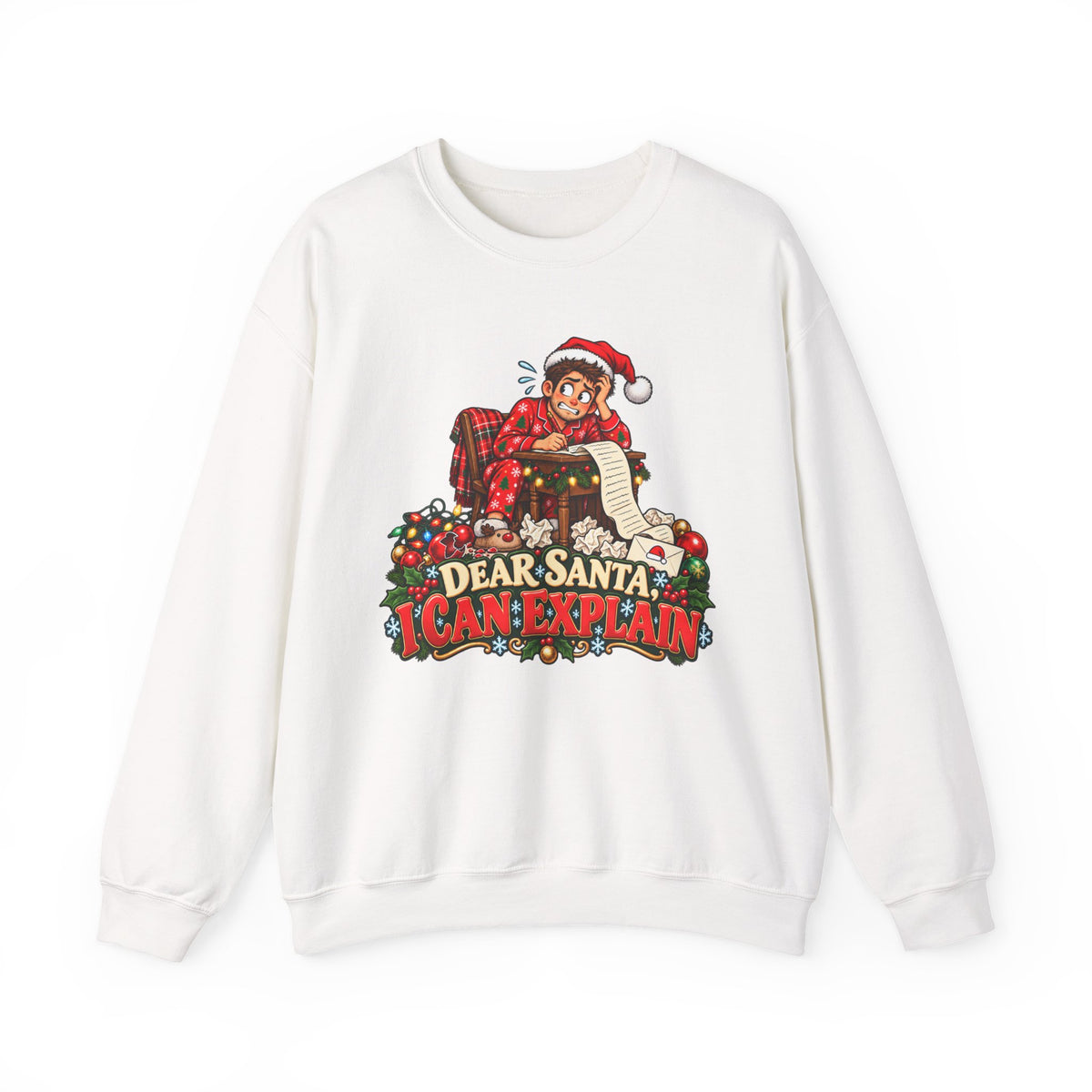 Christmas 'Dear Santa I Can Explain' Sweatshirt - Man