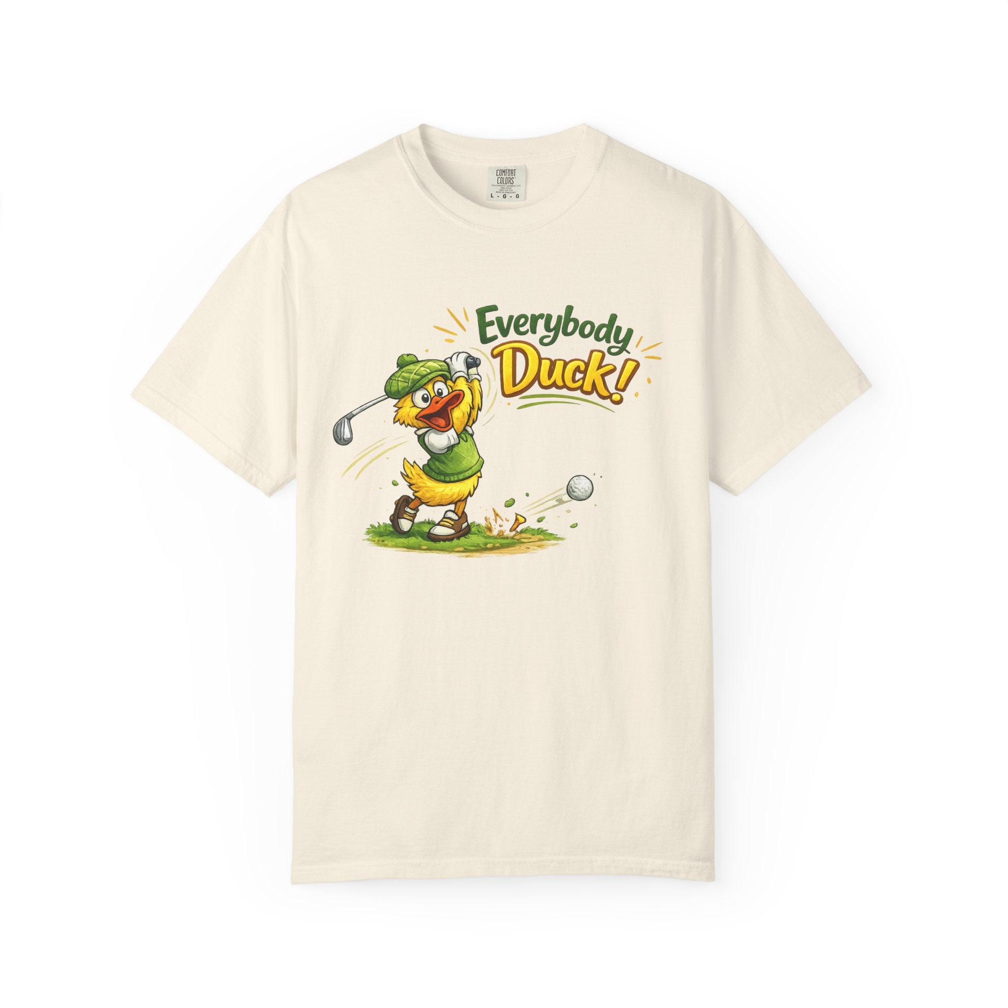 Everybody Duck! | T-shirt | Funny Cartoon Golf Shirt