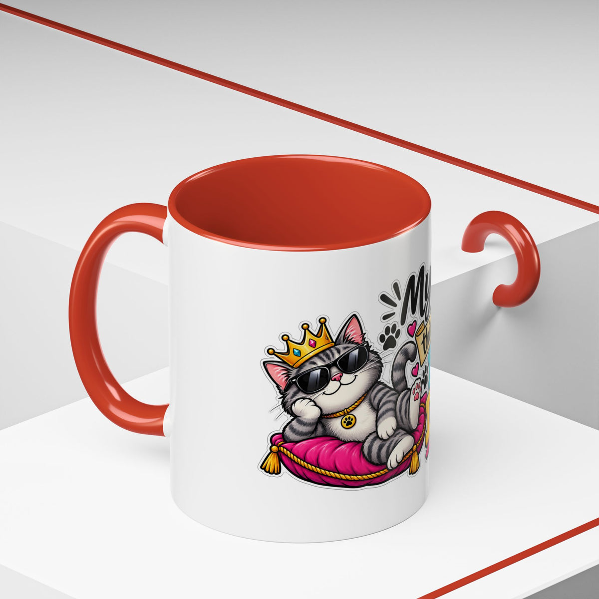 "My Cat Thinks I’m a Big Deal" Coffee Mug (11oz, 15oz) — product photo 3 | The ClawMark Store