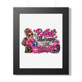 "Retail Therapy Is Still Therapy" Framed Poster — Black, 11" x 14" | The ClawMark Store