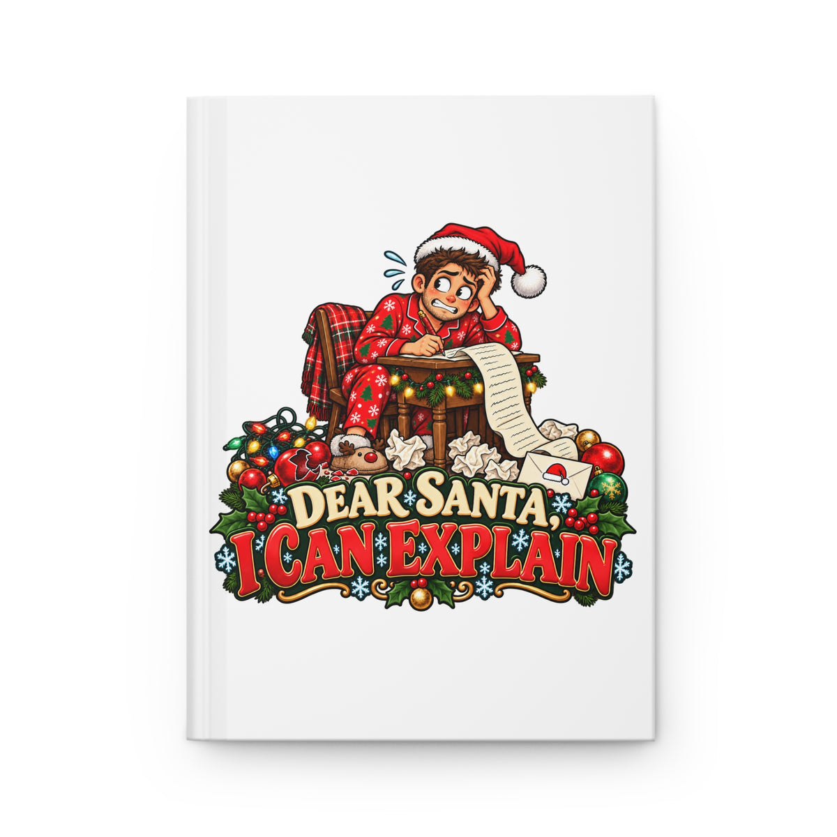 Dear Santa I Can Explain Hardcover Journal - Man