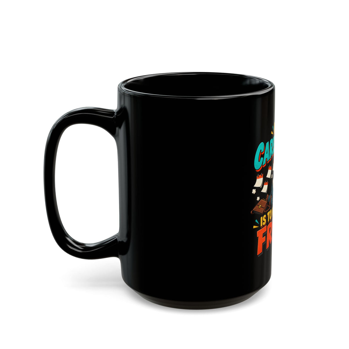 Coffee Mug – “My Career Goal Is To Make It To Friday” Funny Office Humor Gift (Black, 11oz/15oz)