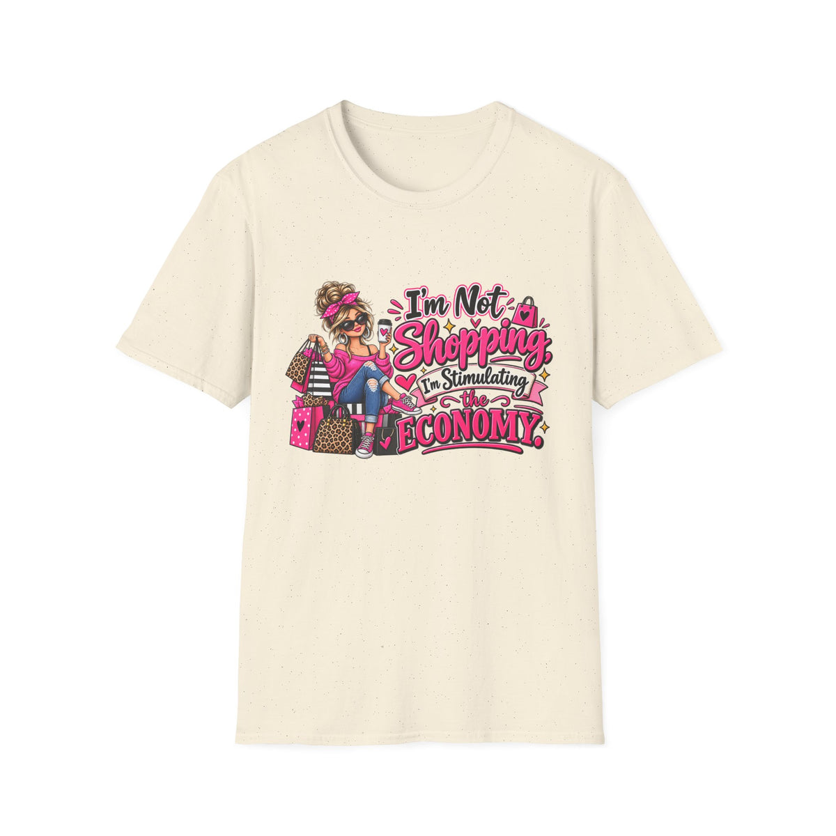 I'm Not Shopping, I'm Stimulating the Economy — T-Shirt — product photo 1 | The ClawMark Store