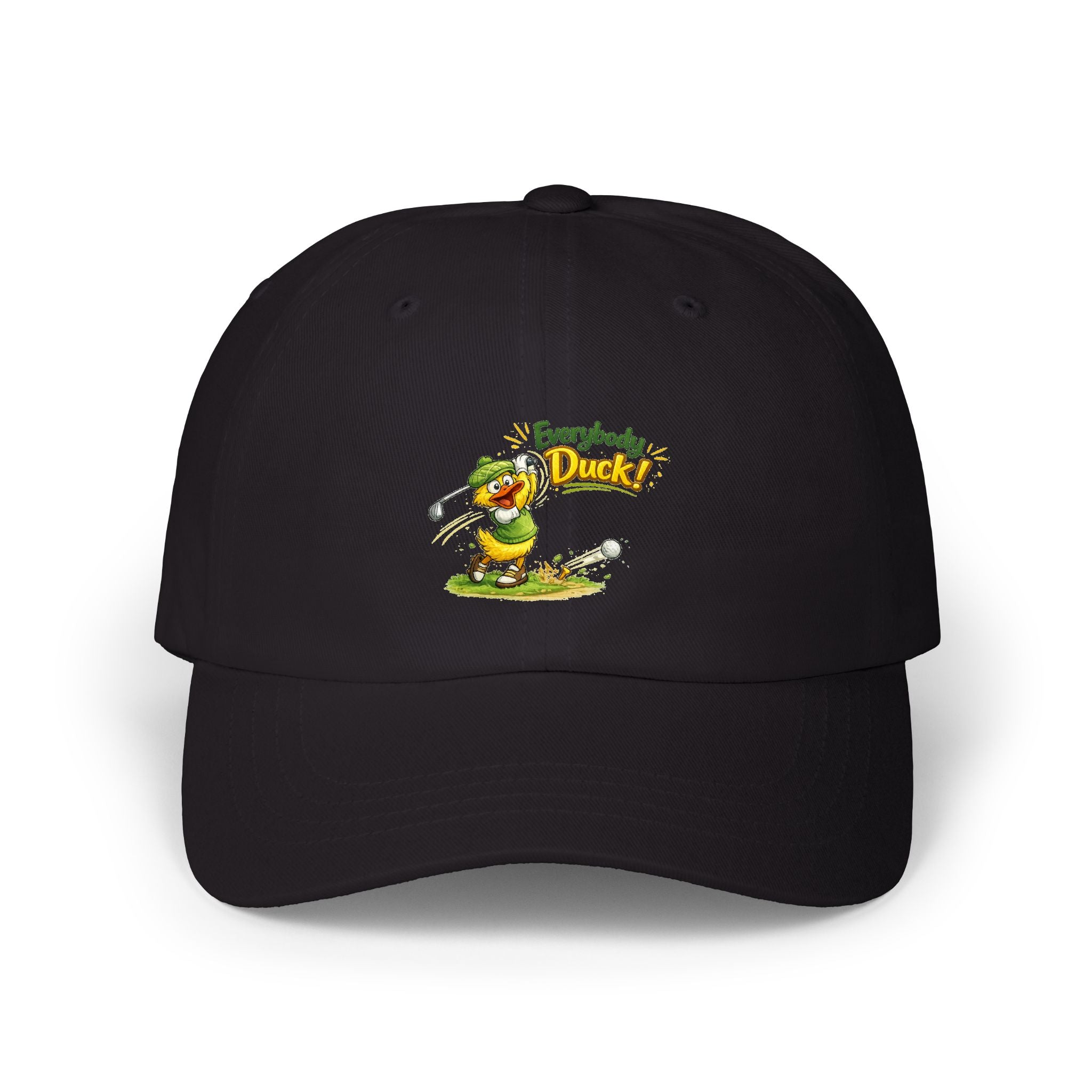 Everybody Duck! | Ball Cap | Funny Cartoon Golfer Hat