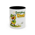 Everybody Duck! Golf Duck Accent Coffee Mug (11/15oz) — 11oz, Black | The ClawMark Store